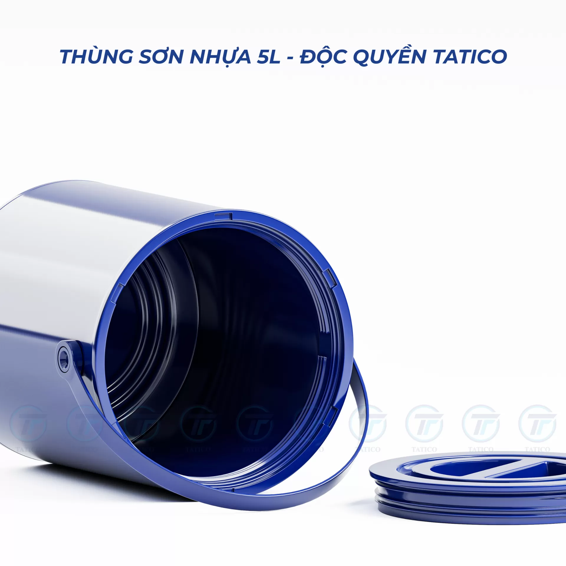 Vỏ thùng sơn nhựa 5l (mẫu độc quyền Tatico)
